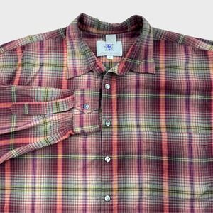 The Territory Ahead Men's XL Classic Plaid Button Up Long Sleeve Multi Color